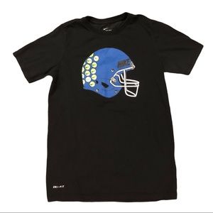 Nike Logo Helmet Dri-Fit Athletic Shirt black Medium